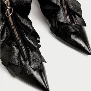 Zara Ruffled booties